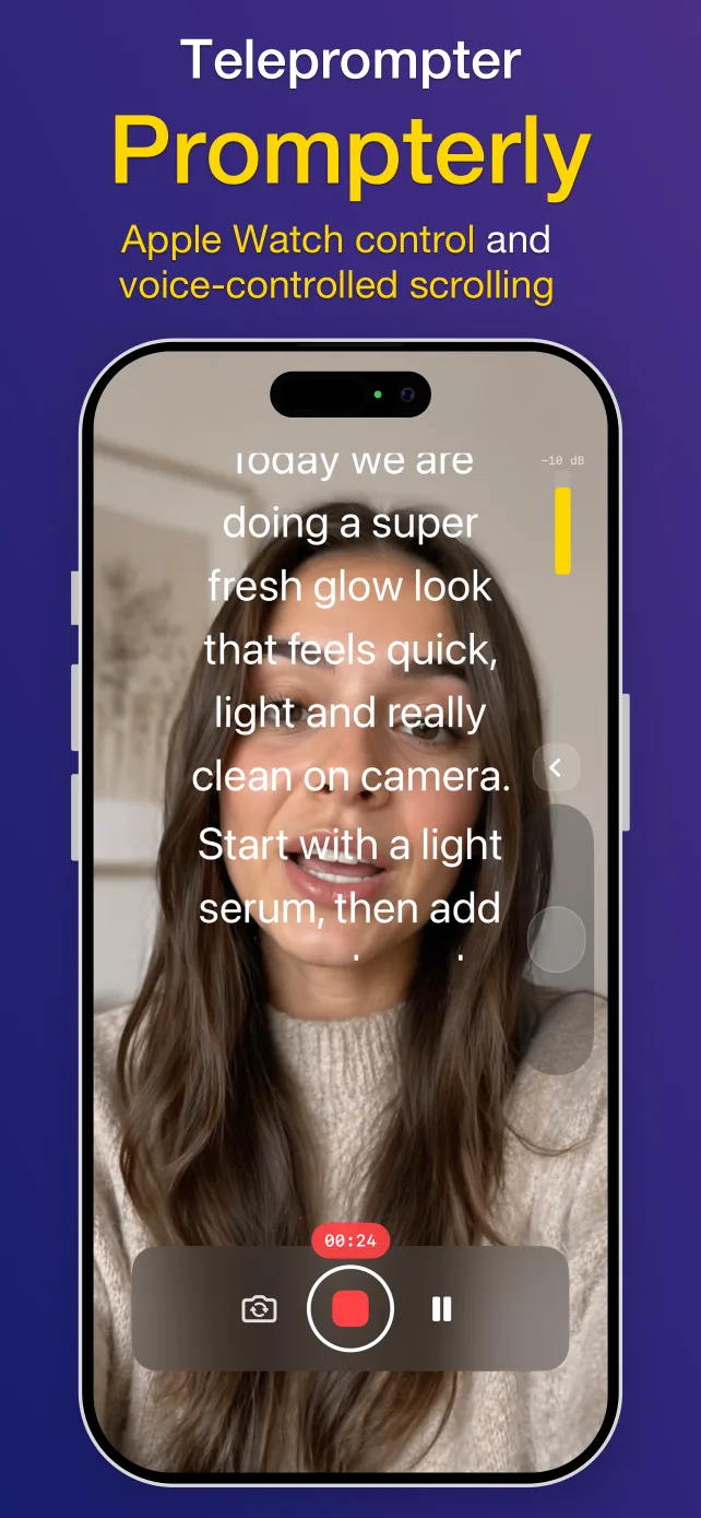 Prompterly app screenshot